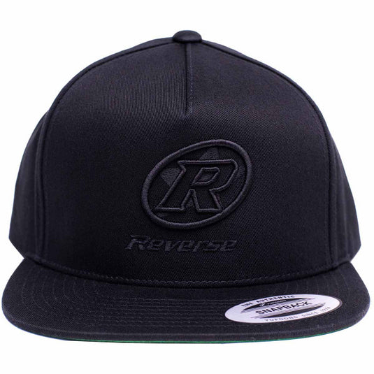 Reverse - Logo Snapback Cap - Black