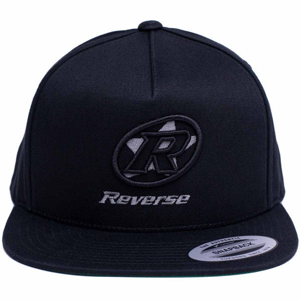 Load image into Gallery viewer, Reverse - Snapback Logo Cap - Black/Grey
