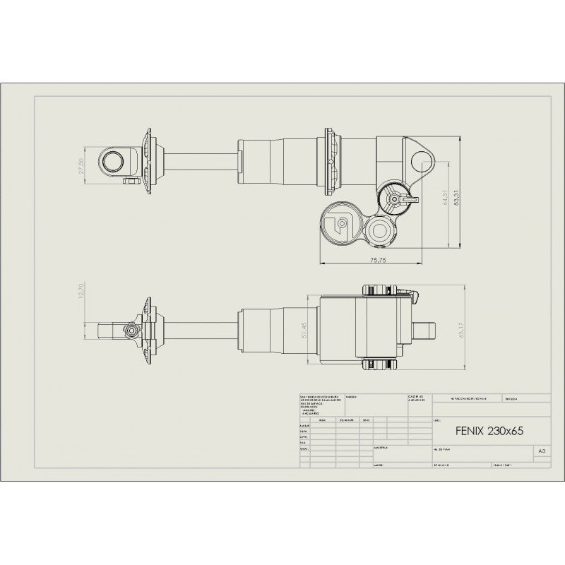 Load image into Gallery viewer, FAST - Fenix Shock - Trunnion Head - Purple
