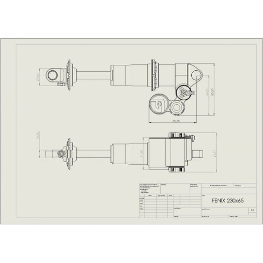 FAST - Fenix Shock - Trunnion Head - Black